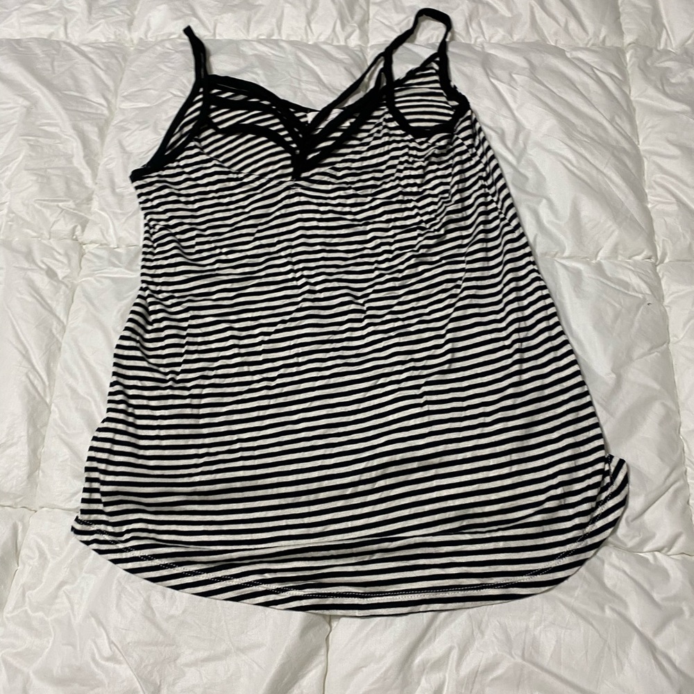 Striped V-Neck Tank Top